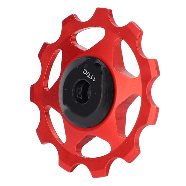 Fjellsykkel bakre derailleur trinse 11T bakre jockey hjul guide trinse trinselager beslag spenningshjul rød