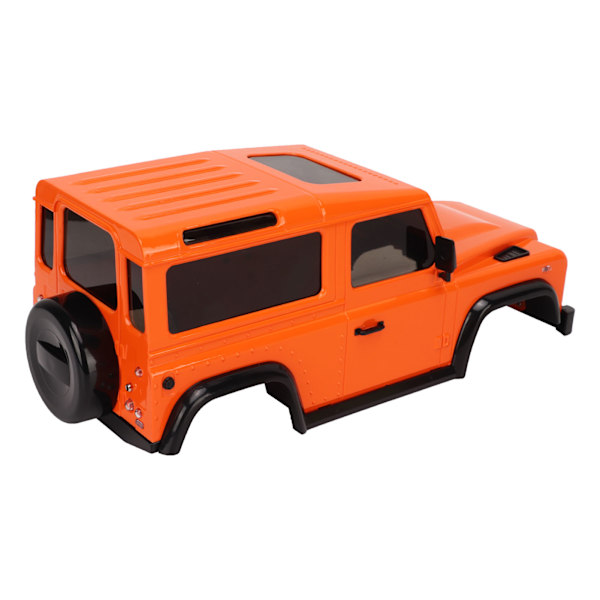RC-bilkaross med dragstång 144 mm hjulbas RC-bilskal reservdelar för 1/16 1/24 klätterbil orange