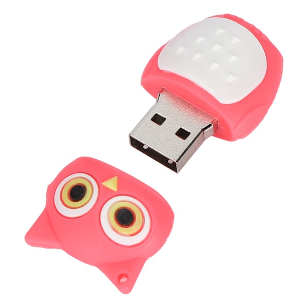 Tegneserie U Disk Pink Owl Udseende Høj Hastighed Bulk Storage Flash Drive Hukommelsesenhed 128GB