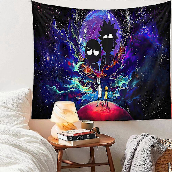 Rick And Morty Tema Plakat Gobelin Vægophæng Gobelin Soveværelse Dekoration Møbel Ornament 150X200CM