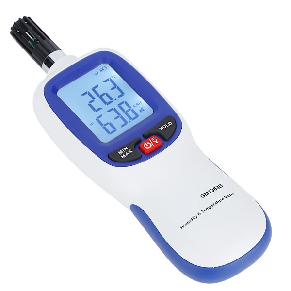 Bærbar digital termohygrometer LCD mini temperatur- og fuktighetsmåler for industri og landbruk