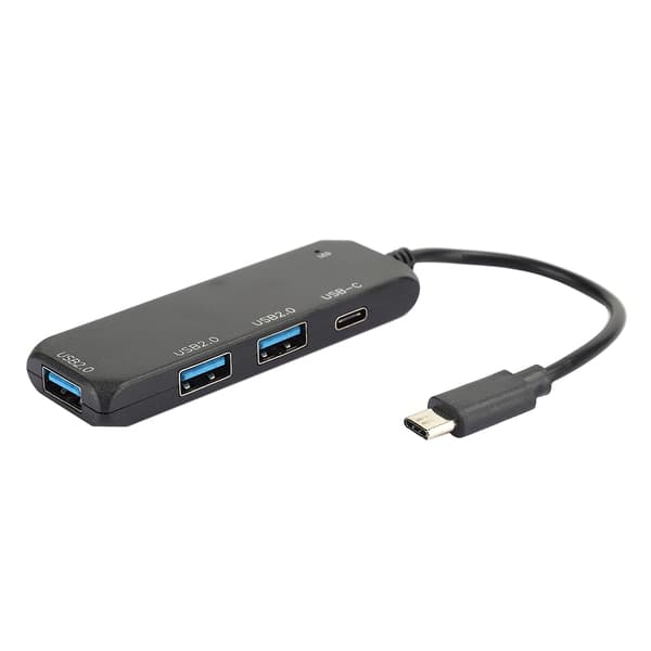 USB Hub Multi 4 Portars Splitter Expansionskabel Adapter Ultra Snabb Laptop PC Typ C 2.0