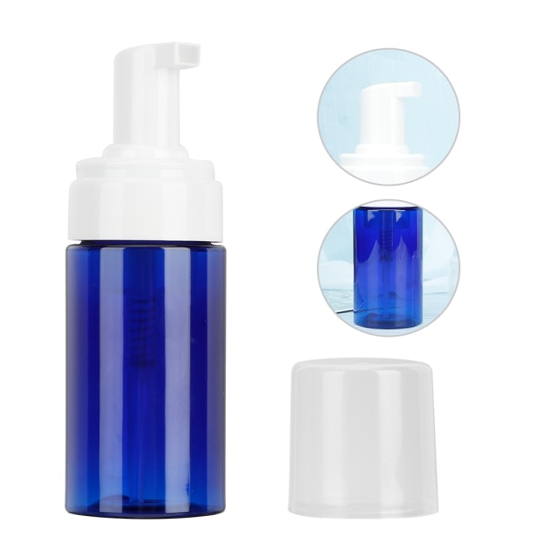Kannettava vaahtoava tyhjä pullo uudelleentäytettävä matka-annostelija (pumppupään sininen)