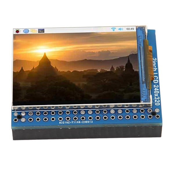 IPS LCD-modul 2 tum 40PIN GPIO-huvud Inbyggd högtalare Ljudspelning LCD-skärmmodul för RasPi DIY-utveckling