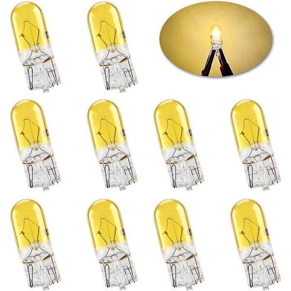T10 W5W Miniatyr Standard Halogenpære - 10-pakning