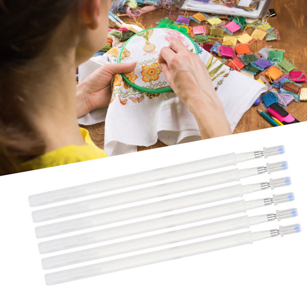 Kangasmerkki Pen Täyttö Tailor Työkalut DIY Nahka Lisävaruste Ristipisto Ompelutarvikkeet (Valkoinen)