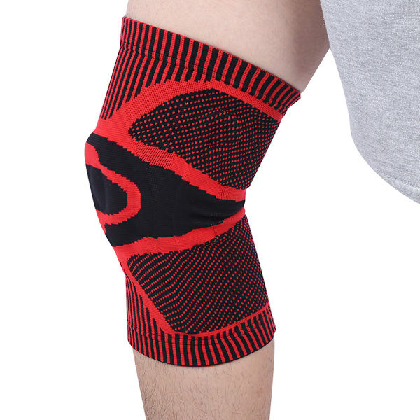 Sports Knäskydd Stickning Tryckstöd Patella Guard Ben Skydd Sleeve Fitness SkyddsutrustningSports Knäskydd M