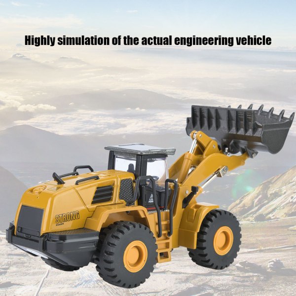 1:50 Legeringshjullastare Modell Engineering Konstruktion Högsimulerad billeksak för fordon