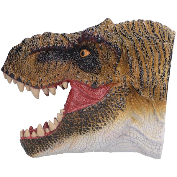 Dinosauriehanddocka i gummi, bärbar, giftfri, hållbar, slitstark, handmålad