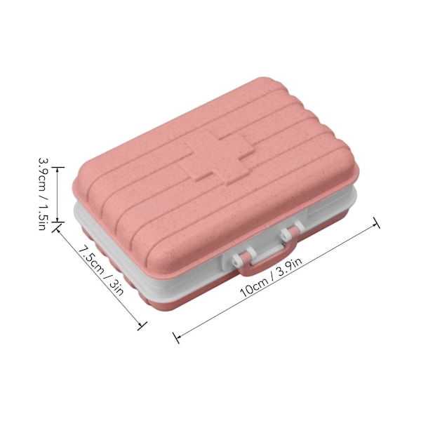 Portabel Mini Medicinförvaring med 6 Fack - Resväskedesign