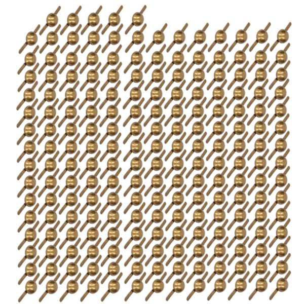 200 stk møbelknapper 6mm bronze metalbelægning robust blank nem installation dekorative søm til tøj tasker sko