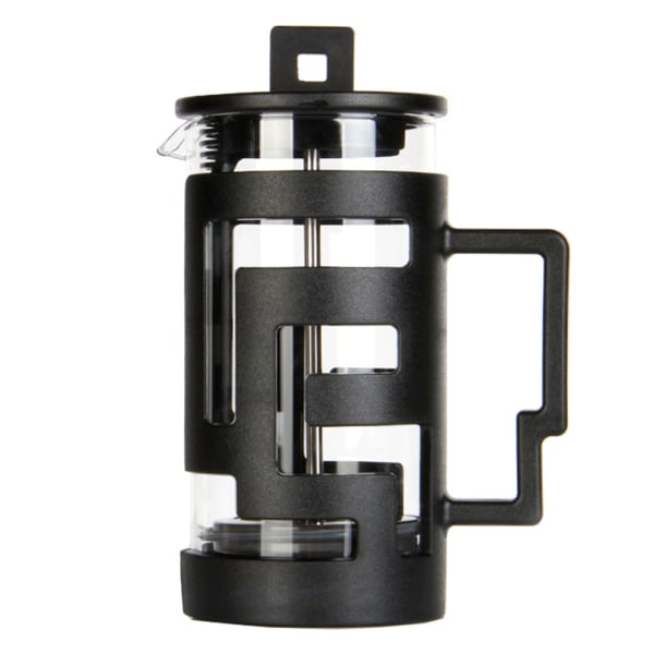 Fransk Press Pot Maze Shell Design Glass Press Pot Press Kaffe Te Maker for Hjem Svart 350ml