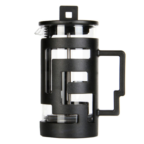 Fransk presskanna Maze Shell Design Glaspresskanna Press Kaffe- och tebryggare för hemmet Svart 350 ml