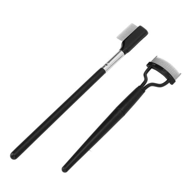 2 stk. øjenvippekam sæt, foldbar øjenvippeseparator med tænder i rustfrit stål, øjenvippebørster