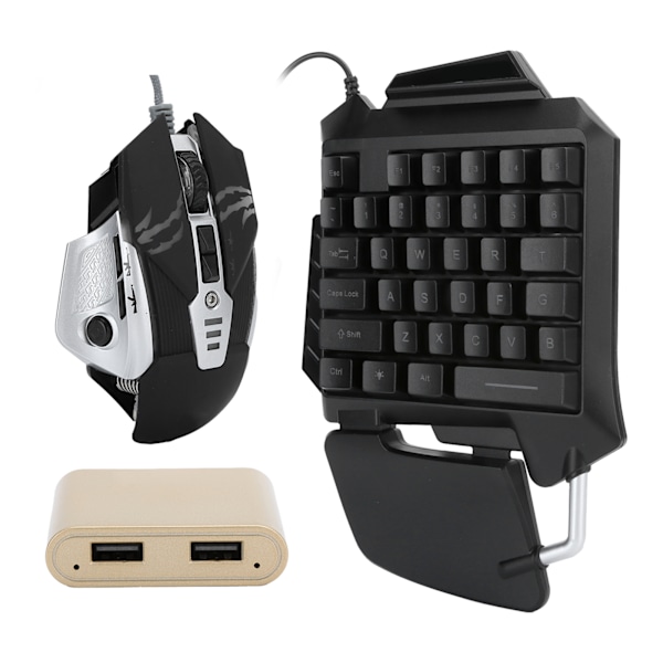3 stk. perifer utstyrt kablet tastatur mus konverter utstyr USB universal for Android, for IOS