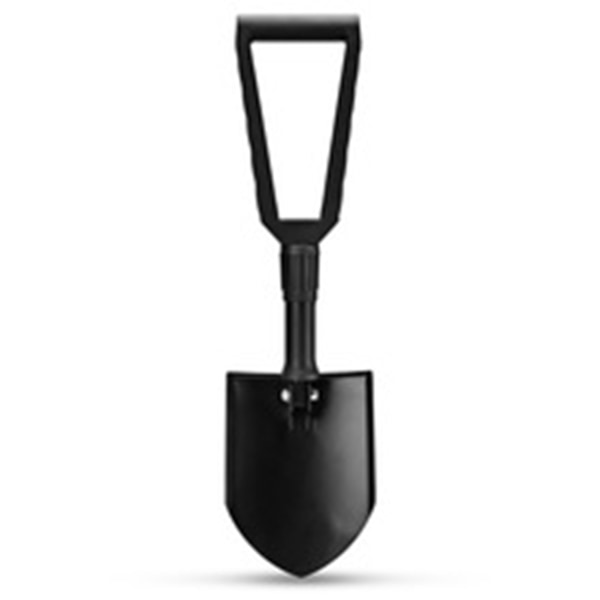 Fällbar Camping Spade Militär Spade Bärbar Brandbekämpning Spade Grävande Verktyg med Förvaringsväska för Utomhus M Svart