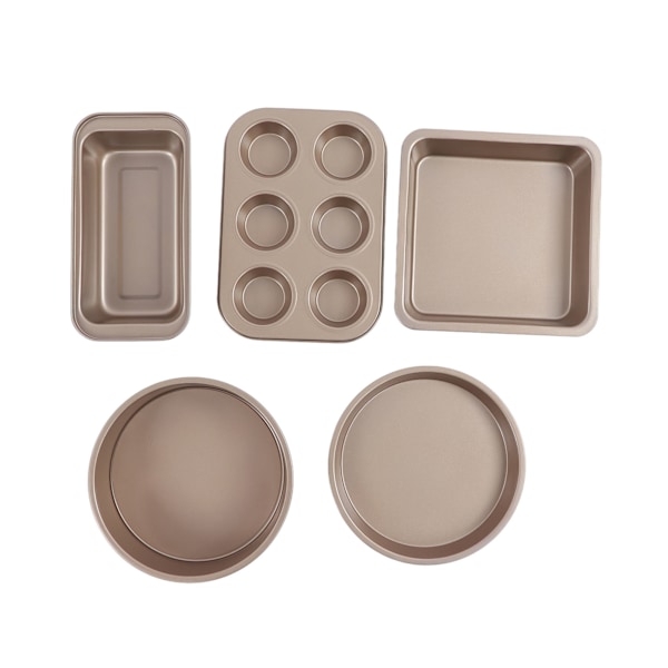 Set Ammattimainen hiiliteräksinen set mold pizzapelti Home KitchenGoldiin