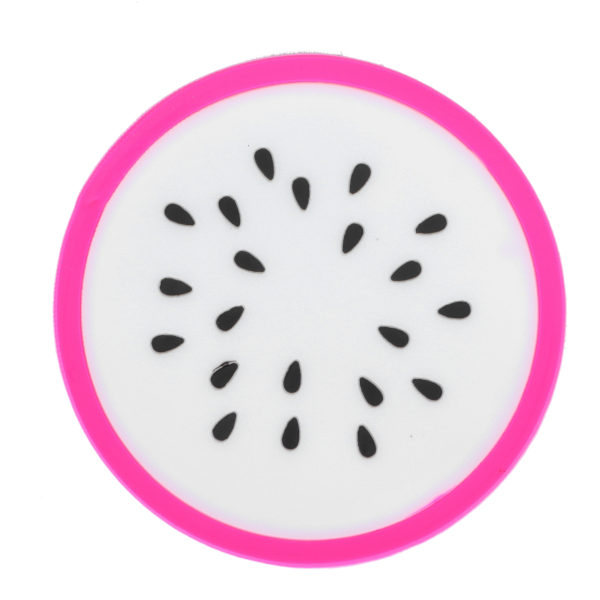 Fruit Shape Coaster Pöytäastiat Placematto Silikoni Cup juomatelineet Mat KeittiötarvikkeetDragon Fruit
