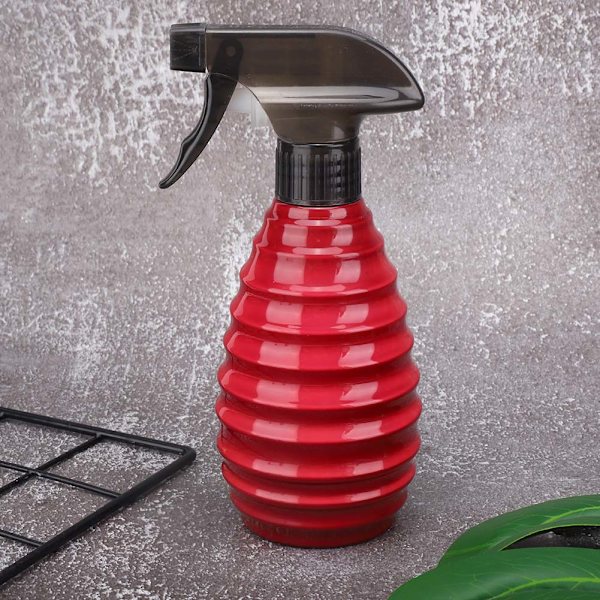 Salong Barber Shop Frisör Sprayflaska Hårstyling Vattenkanna Vattenkokare 400ml Röd