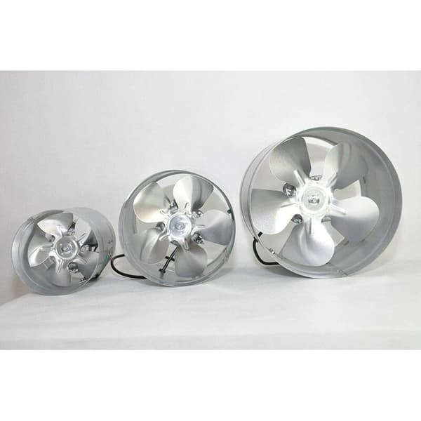 – 150 mm Mini Aksialventilator – Rustfrit stål og galvaniseret stål – 32W Induktionsmotor – 180 m³/t Luftstrøm – Væg- og loftmontering