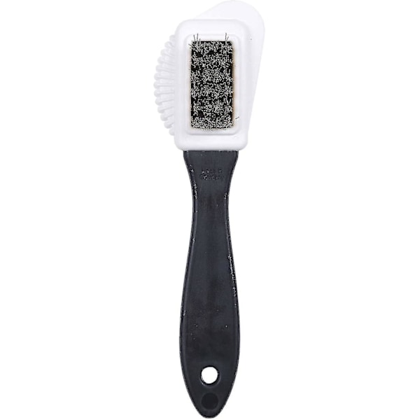 2 kpl Laadukas Nubuck- ja mokkanahkainen monitoiminen 4-sivuinen kenkien puhdistusharja, messinkiharjakset 15,5*4,5*2,8 cm