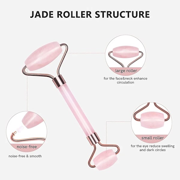 Jade ansiktsrulle - Hudåtstramning och behandling av svullnad