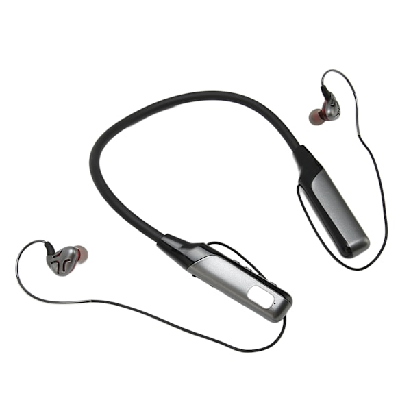 Nackband Bluetooth hörlurar Stöd för brusreducering Plug-in Trådlöst halsbandsheadset för utomhussport Svart