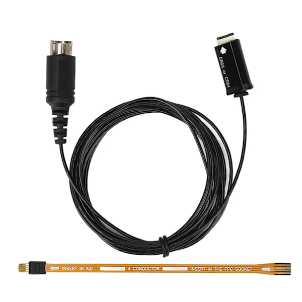 CIC-programmeringskabel svart justera volymtestning exakt signalöverföring USB-programmeringsanslutningskabel