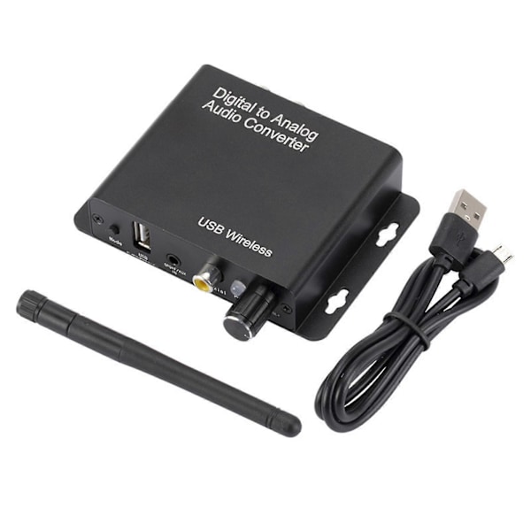 Bluetooth-yhteensopiva Äänenvastaanotin 5.0 Langaton Digitaali-Analoginen Aux-sovitin