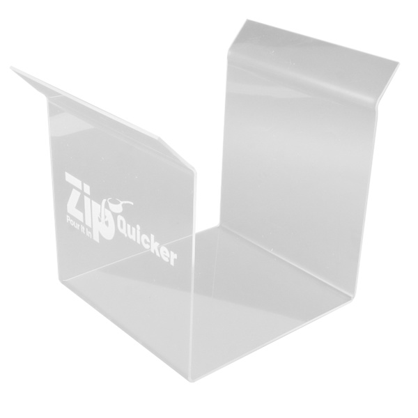 Ziplock-påshållare, påshållare i akryl, handsfree för att hälla rester, matpåshållare för kök, hem L