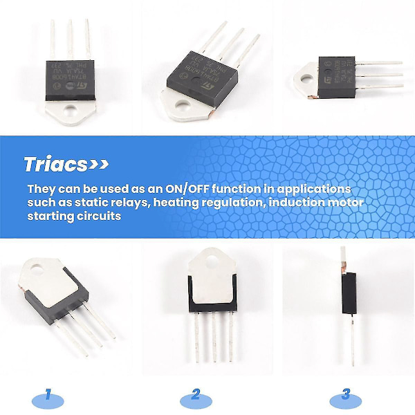 BTA41-600B 600V 40A Piiohjaus Tasasuuntaaja Standardi Triac-B7