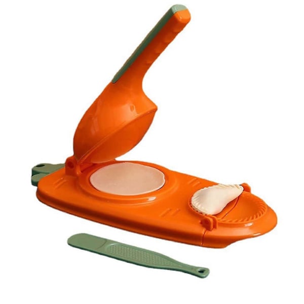 2-i-1 Dumpling Maker, kjøkken Dumpling Making Tool Baking Pastry Manual Artifact For Pressing Dumpling Skin Wrapper Mould Dough Press Maker rød