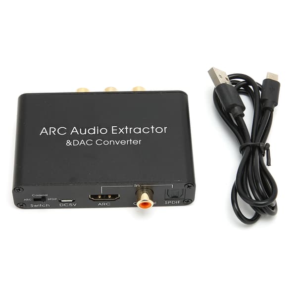 HD Multimedia Interface ARC Extractor Digital til Analog Audio DAC Konverter til HDTV DVD