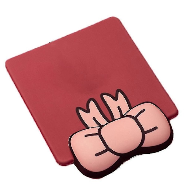 Musmatta med handledsstöd, smärtlindrande ergonomisk musmatta, halkfri bas för hemmakontor gaming Zekai Claret