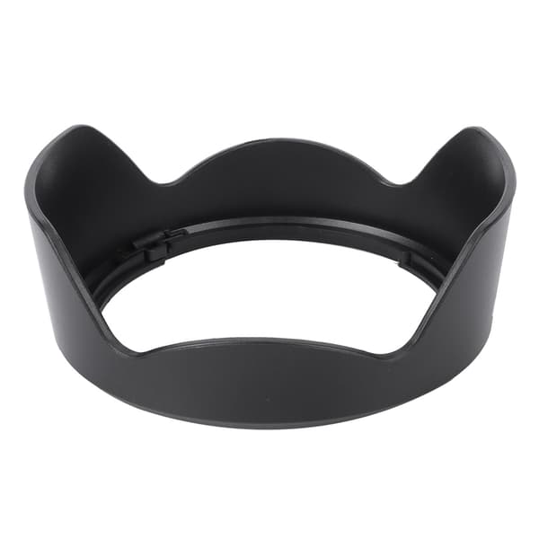 EW‑73C Sort Kamera Mount Objektivhætte i Plastik til EF‑S 10‑18mm f/4.5‑5.6 Kameraobjektiv