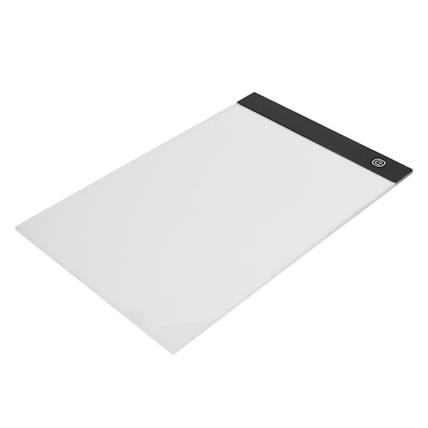 A4 LED Copy Pad Diamantmaling Light Pad Board 3 Niveaus dæmpende tegnelysboks med tilbehør 100-240V