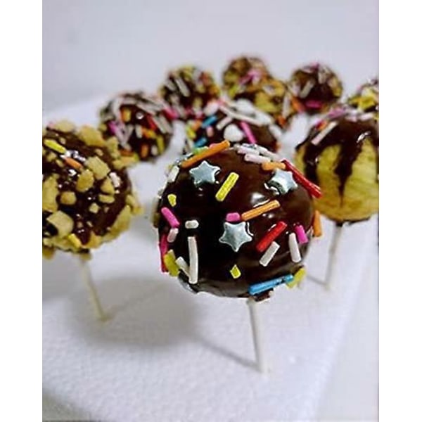 Cake Pop Form Sæt Isterningebakker Silikone Pop Kager Slik Form Gumdrop Jelly Cupcake Lollipop DIY Værktøj + 20 Pinde