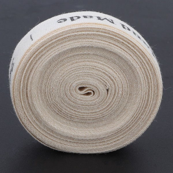 Naturlig bomull håndlaget skriftbånd 1,5 cm for gaveemballasje (#1)