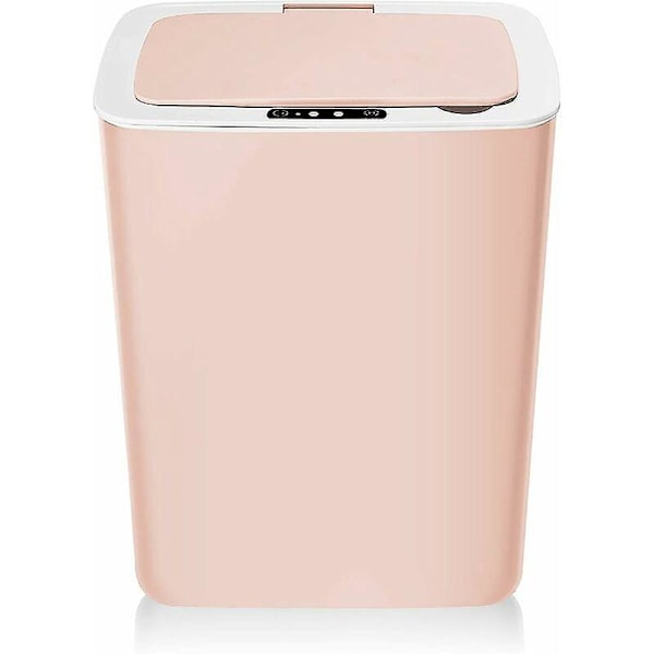 Soptunna, Automatisk soptunna för kök, Plast (ABS + PP), 14 liter, Rosa