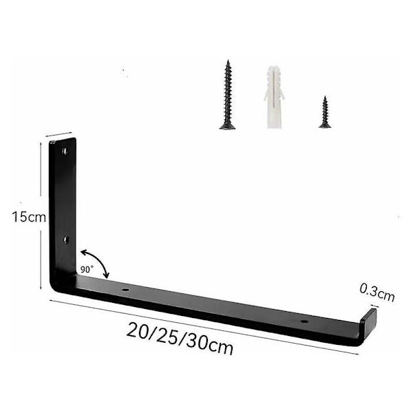 Vardagsrum Skrivbord Hylla Fäste - Set om 4, 20 cm