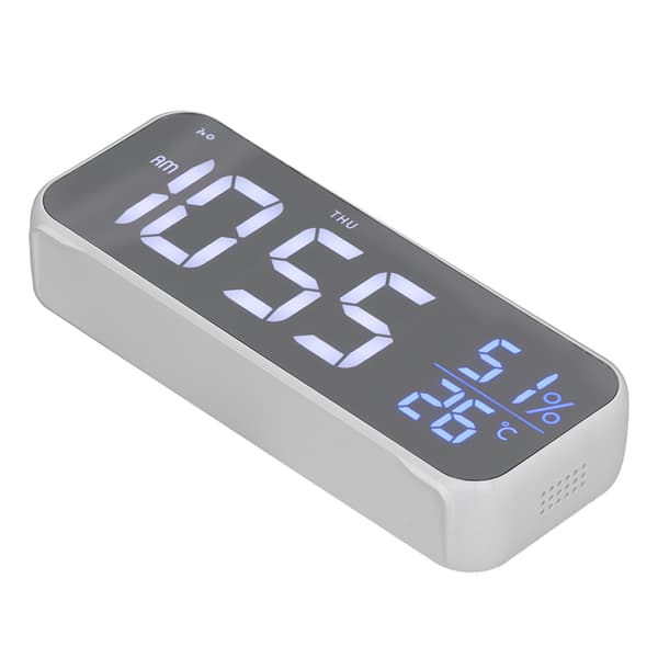 Digital Väckarklocka LED Digital Musik Väckarklocka USB Laddning Elektronisk Klocka Temperaturvisning för Hemmet