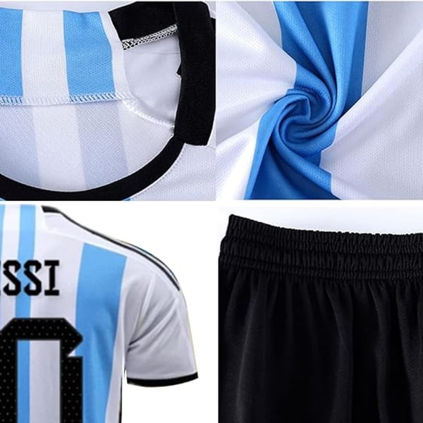 10# Argentina VM hjemmefotballdrakt Lionel Messi2XL 2XL