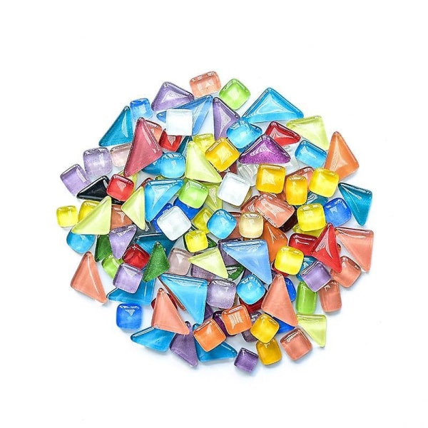 Fargerik mosaikkkollasje Løs krystallstein for DIY håndlaget dekorasjon