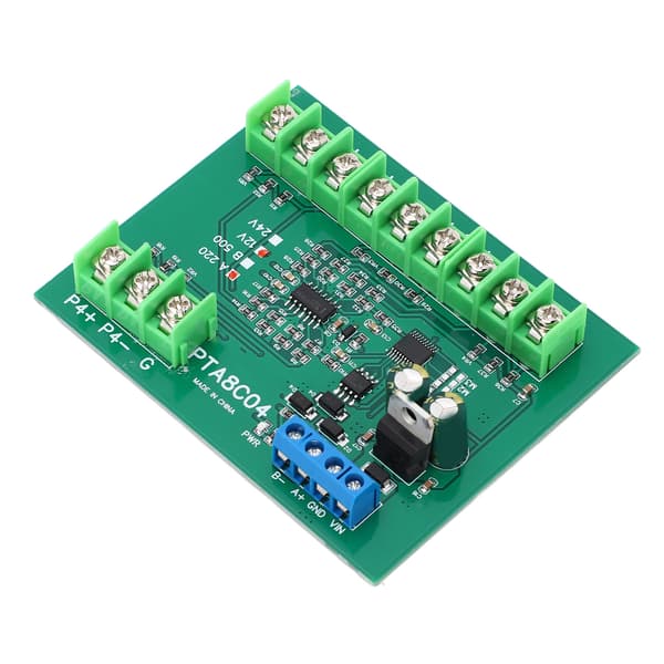 4-kanals PT100 RTD RS485 temperatursensorplade Temp-opsamlingsmodul modstandssamler A220 -40-220℃ DC12V