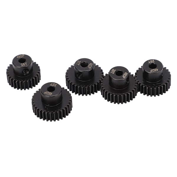 48DP 0,53M Tandhjulssæt 3,175mm Aksel Metal Motor Gear til 1/10 Modelbil 28T 29T 30T 31T 32T