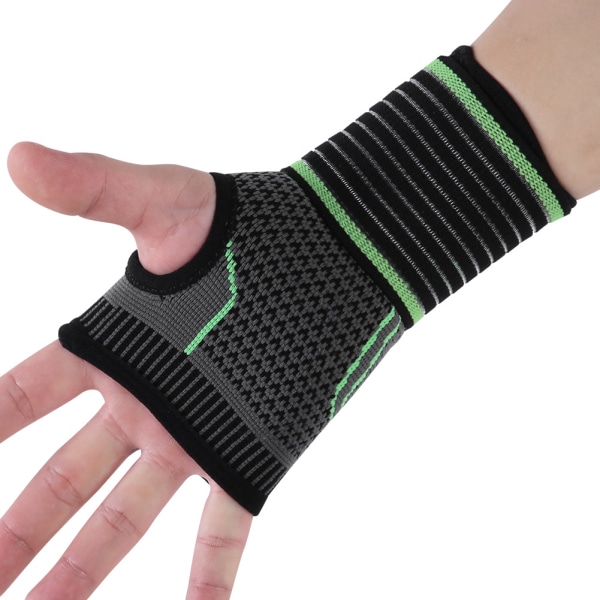 Sport Protection Wristband Bracer Käden rannesuoja painevyöllä (XL)