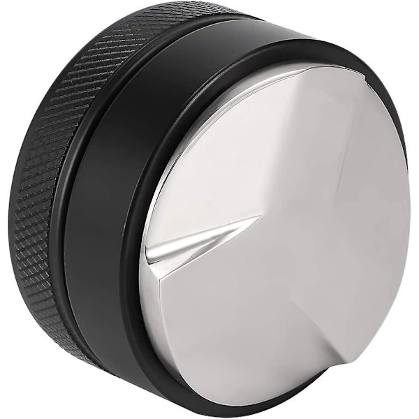 Kaffe Tamper - Kaffe Tamper Dispenser Nivelleringsværktøj Kaffetilbehør til Hjemmebutik Sort