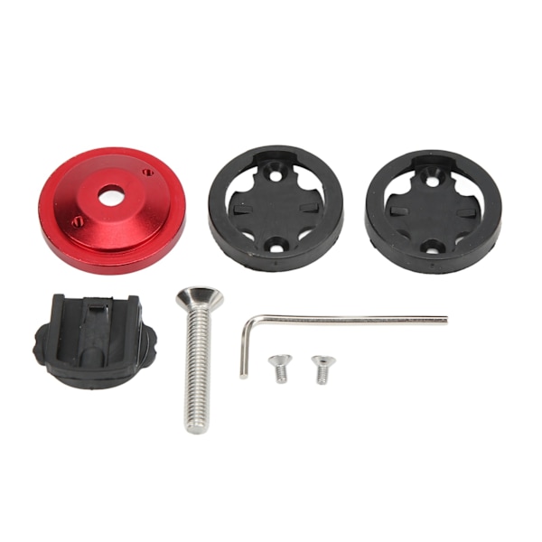 Cykelcomputerholder CNC Anode 28,6 mm forgaffeldiameter 304 rustfrit stål skruer cykelstam headset cover mount rød