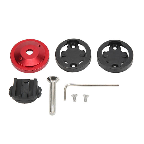 Cykeldatorfäste CNC Anod 28,6 mm Framgaffeldiameter 304 Rostfria Stålskruvar Cykelstam Headset Cover Mount Röd