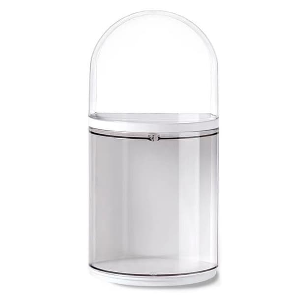Figur Förvaringslåda Transparent Väggmonterad Dockfigur Displaylåda Utställningslåda 2 Lager 11x22cm